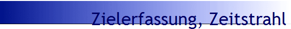 Zielerfassung, Zeitstrahl